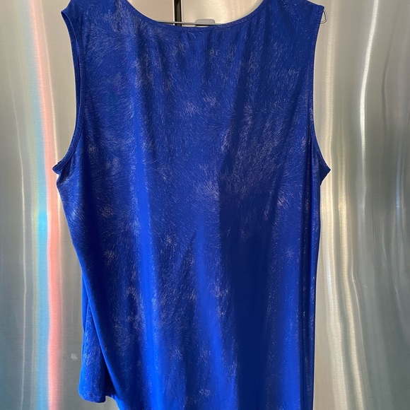 Laura top blue with silver accents - Picture 3 of 3